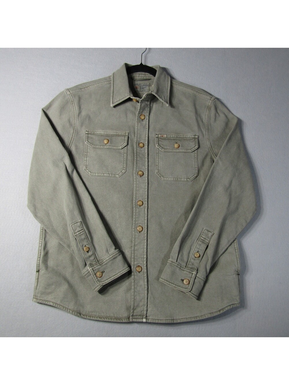 Faherty Sunwashed Canvas CPO Jacket Men's S Aspen Olive NWT
